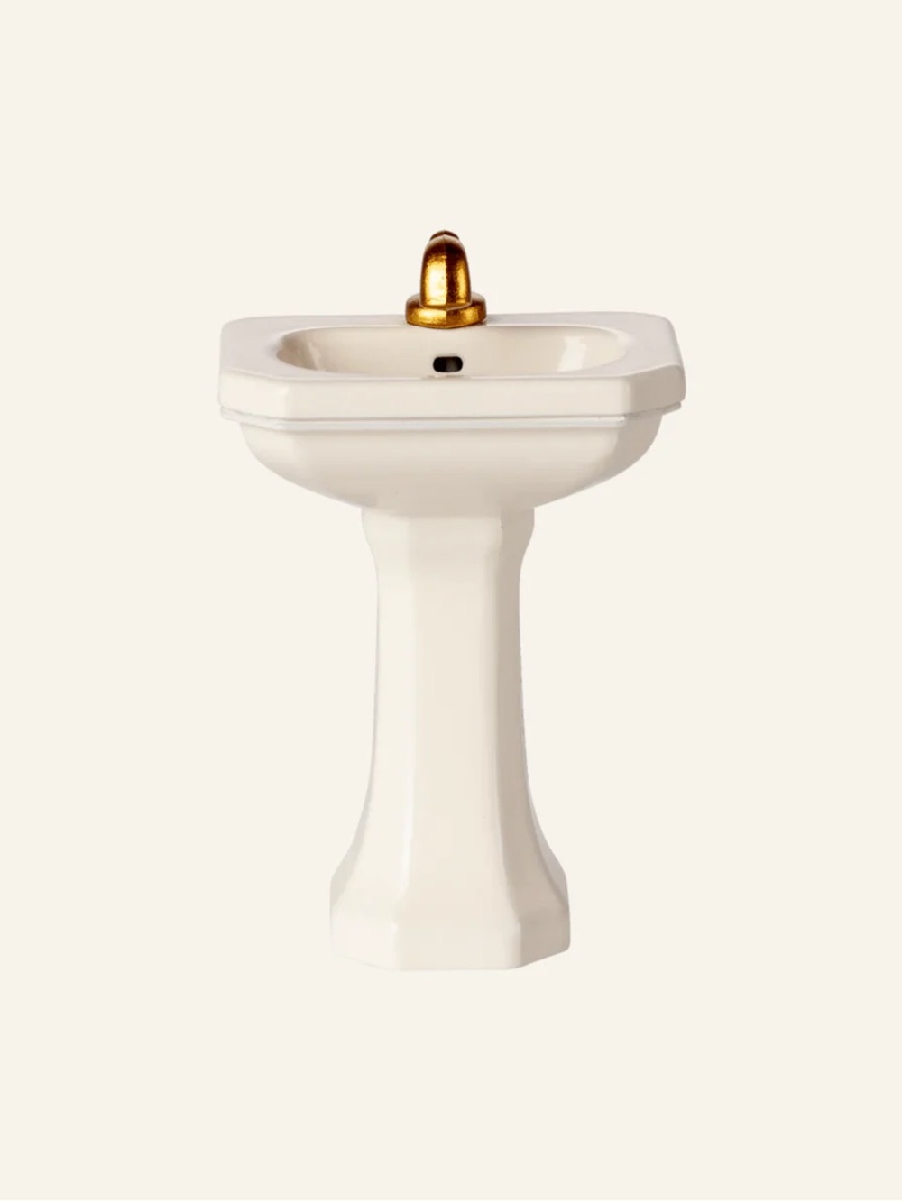 Maileg Bathroom Sink, Mouse - Off White - Picture 2 of 2